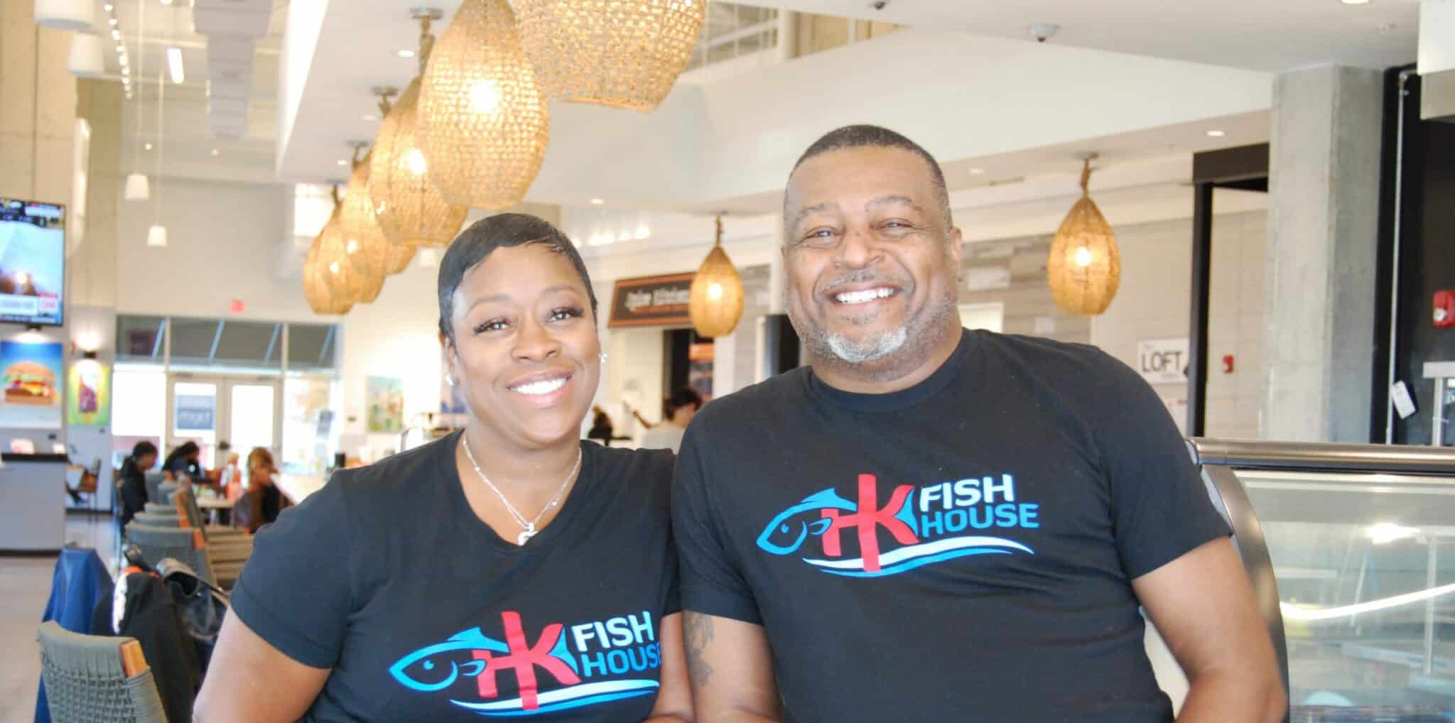 Chef Kimberly and Chef Henry, owners of HK Fish House